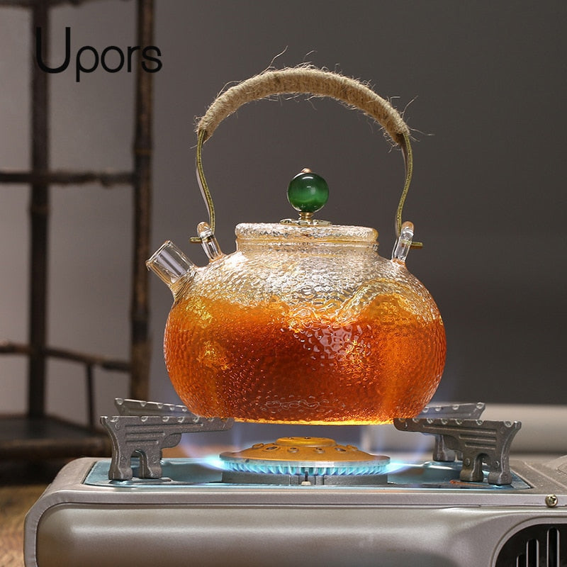 UPORS Heat Resistant Glass Teapot Tea Filter Chinese kung fu Tea Set Puer Kettle Coffee Glass Maker Office Tea Pot
