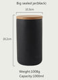 Sealed Ceramic Storage Jar With Bamboo Lid  - Various Capacity