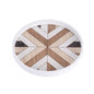 Nordic Dessert Plate Wooden Serving Tray Afternoon Tea Time Coffee Cake Plates Hexagonal Round Desserts Food Organizer Platter