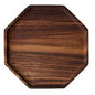 Creative Acacia Wood Plate Dishes Rectangle Octagonal Food Dessert Tea Dinner Tray Kitchenware Dinnerware Outdoor Tableware