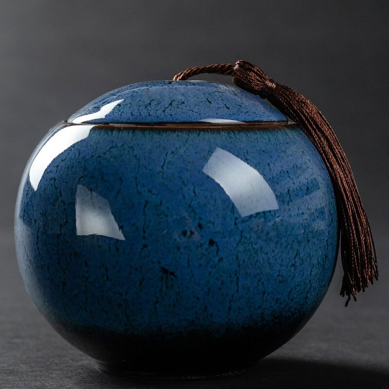 High quality Ceramics Tea Caddies Chinese tea ceremony Accessories Portable Tea Storage Jar Caddy Teaware Home Decor