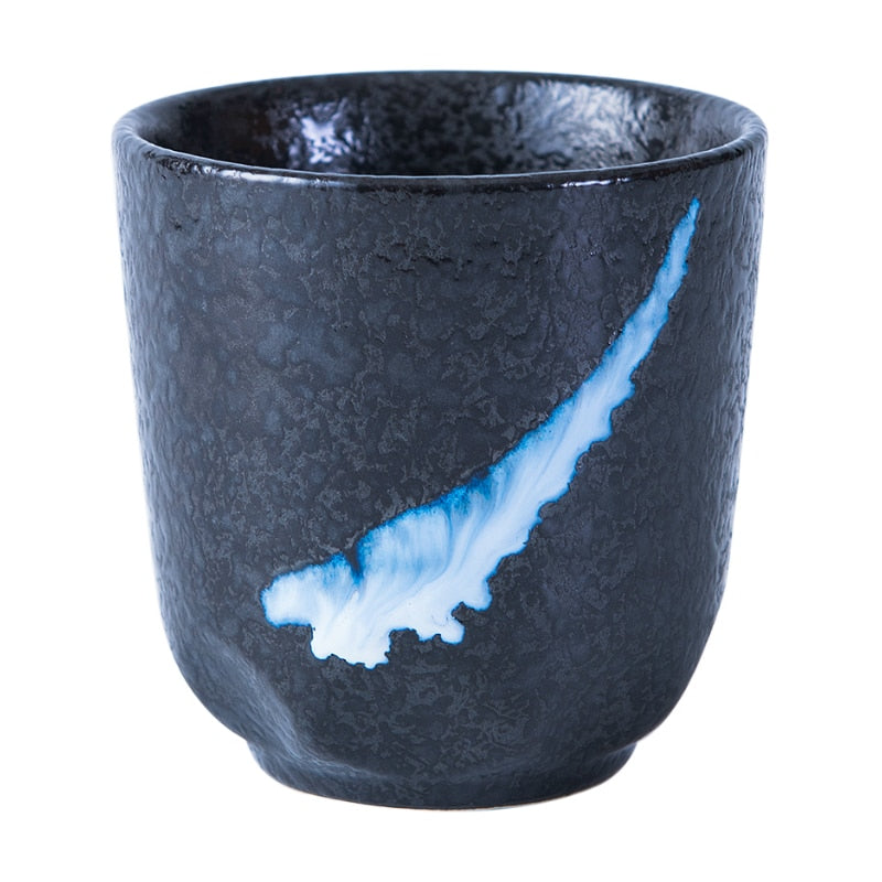 Chinese Tall Ceramic Tea Coffee Mug Without Handle 200 ml