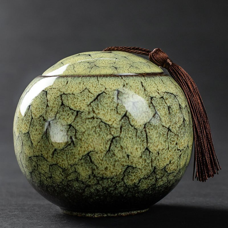 High quality Ceramics Tea Caddies Chinese tea ceremony Accessories Portable Tea Storage Jar Caddy Teaware Home Decor