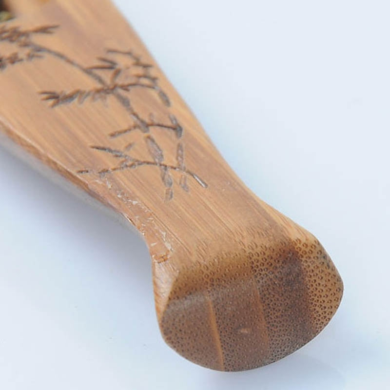 TeaSpoon Natural Bamboo Chinese Kongfu Tea Shovel Tea clips Ceremony Fish Shape Tea brush Teaware Accessories