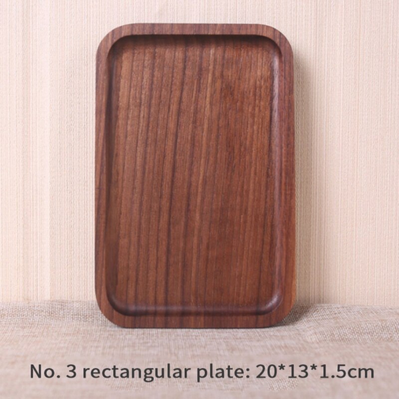Wooden Serving Tray Tableware Plate for Snacks Dessert Food Storage Tea Coffee Breakfast Tray Hotel Home Wood Serving Trays