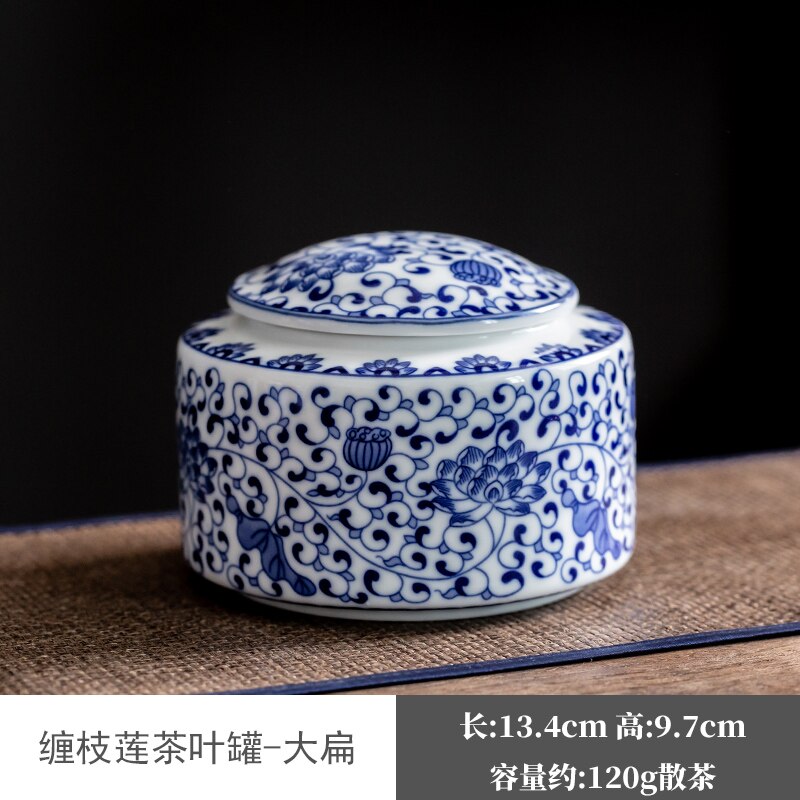 European-style Ceramic Tea Caddy Candy Nut Storage Jar Household Kitchen Storage Jar Crafts Coffee Table Desktop Home Decoration