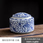 European-style Ceramic Tea Caddy Candy Nut Storage Jar Household Kitchen Storage Jar Crafts Coffee Table Desktop Home Decoration