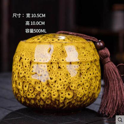 Asian Decorative Round Dry Storage Caddy