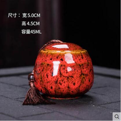 Asian Decorative Round Dry Storage Caddy