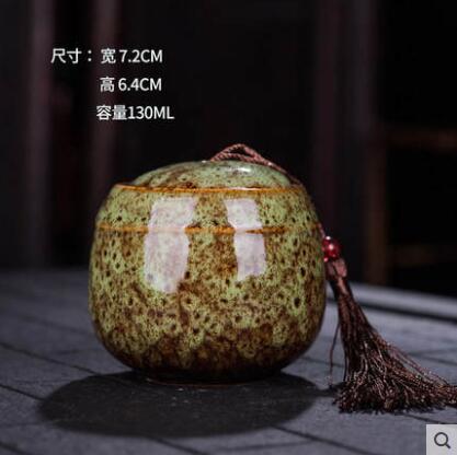 Asian Decorative Round Dry Storage Caddy