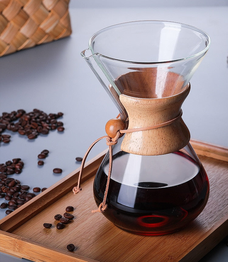 Chemex - Glass Coffee Dripper With Stainless Steel Filter - Various Sizes