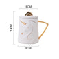 Gorgeous Relief Unicorn Coffee Mug with Mobile Phone Holder Lid Cute Water Tea Ceramic Milk Breakfast Cup Creative Gift