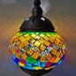 Mediterranean style Art Deco Turkish Mosaic Table Lamp Handcrafted mosaic Glass romantic bed light