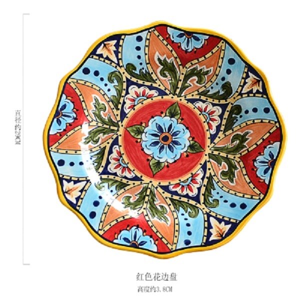 tableware Bohemia home christmas European style Ethnic customs series ceramic  western dishes large plates