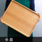Wooden Bamboo Serving Tray Tea Cup Saucer Trays Fruit Plate Storage Pallet Plate Decoration Japanese Food Rectangular Plate