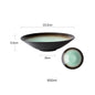 Japanese-style Open Bowl Shallow Plate Ceramic Single Large Salad Bowl Noodle Bowl Plate Dish Food Plate Creative TablewareBowl