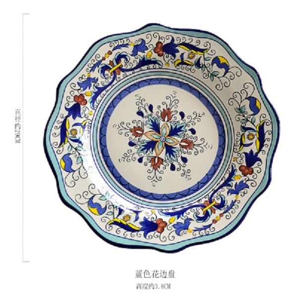 tableware Bohemia home christmas European style Ethnic customs series ceramic  western dishes large plates