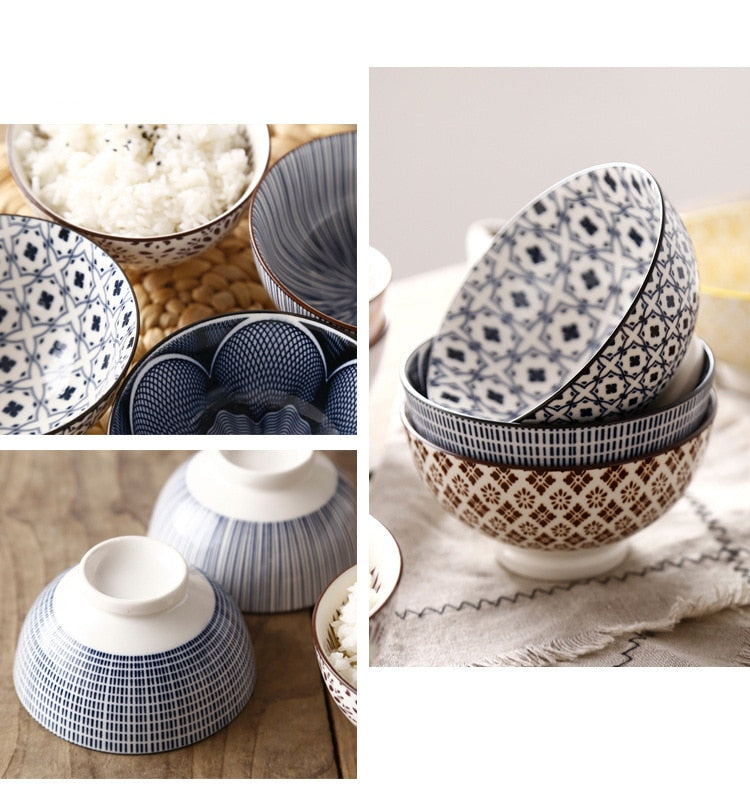 Small Asian Ceramic Bowl - Various Colours