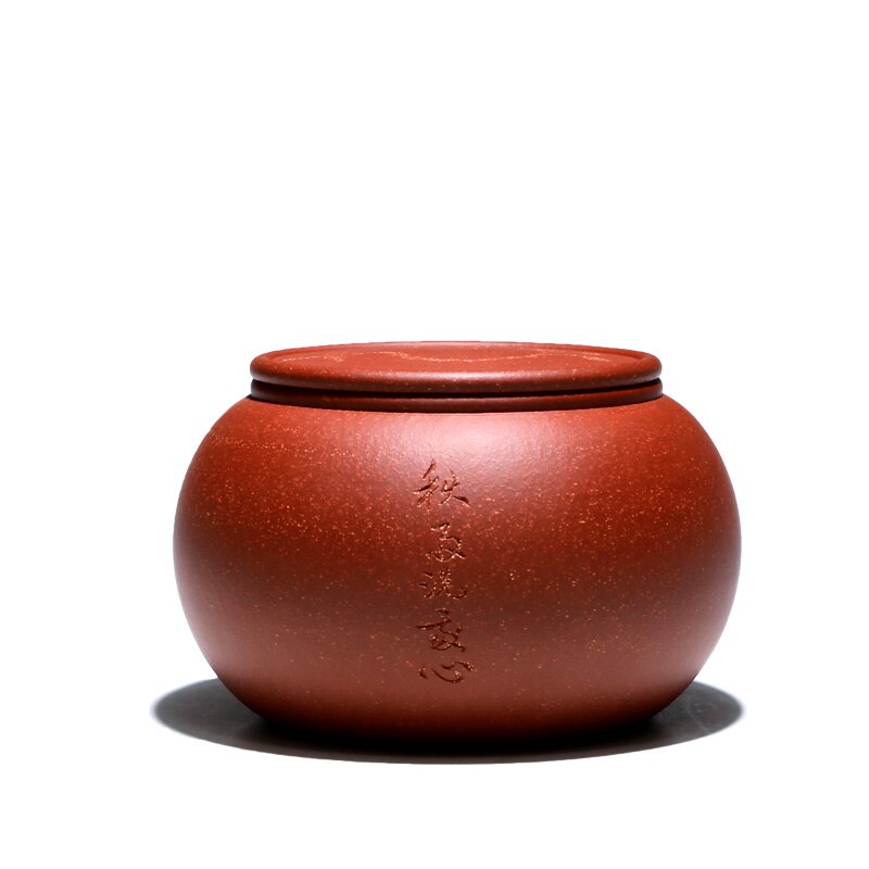 ★Chang tao 】 yixing undressed ore super-sized purple sand tea caddy match caddy cut slope mud cixin qiu - yun