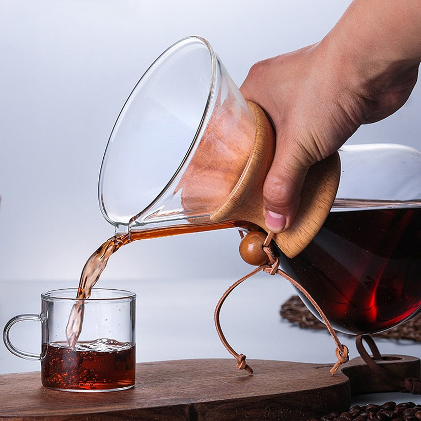 Chemex - Glass Coffee Dripper With Stainless Steel Filter - Various Sizes