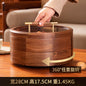 Walnut Solid Wood Dried Fruit Box Candy Box Home Living Room Light Luxury Tea Table Chinese Fruit Plate Snack High-End Storage