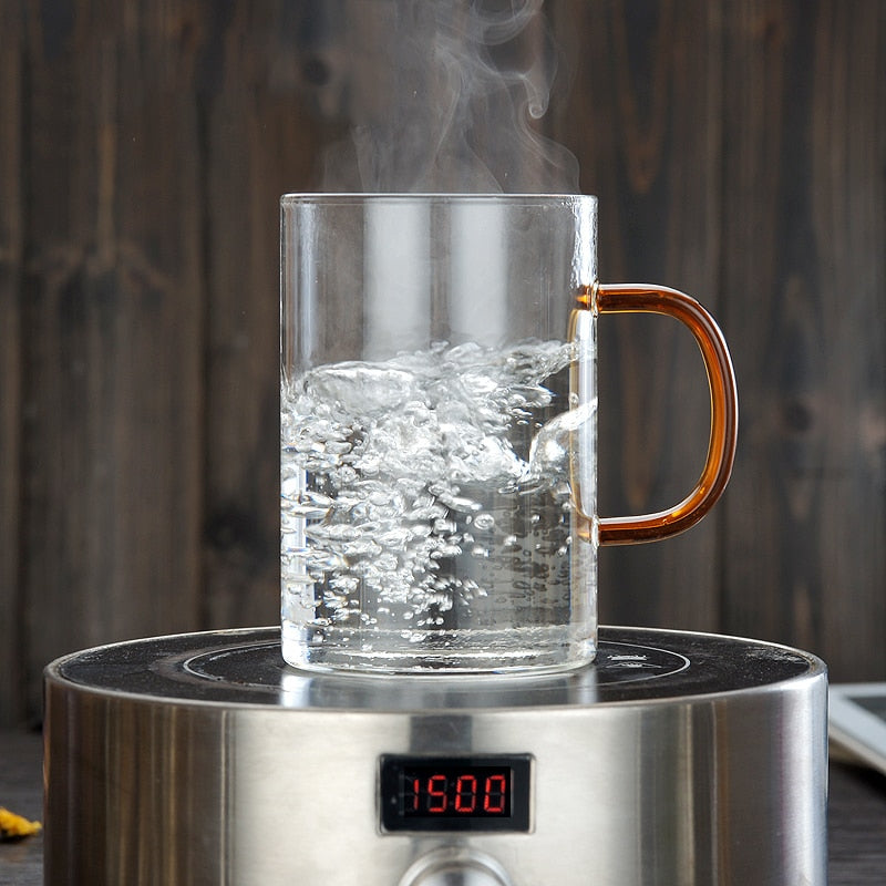 Clear Mug With Infuser 500 ml - Heat Resistant