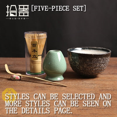 Matcha Making Gift Set With Bamboo Whisk - Various Bundles