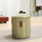Crackle Effect Asian Porcelain Storage Canister