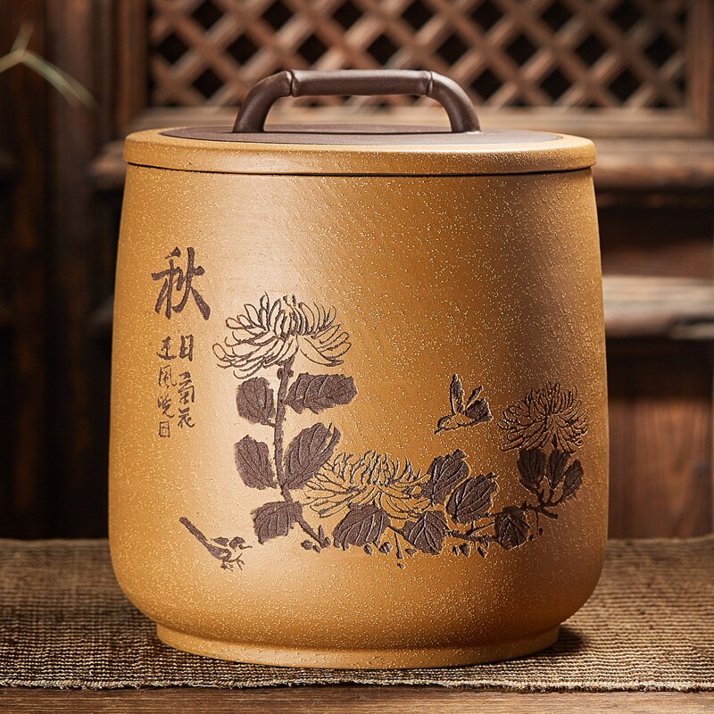 Storage of Tea Bags Box Tea Jar Container Vintage Tea Caddy Tin Tea Storage Large Ceramic Jar Caja Para Te Kitchen Bar BC50CG