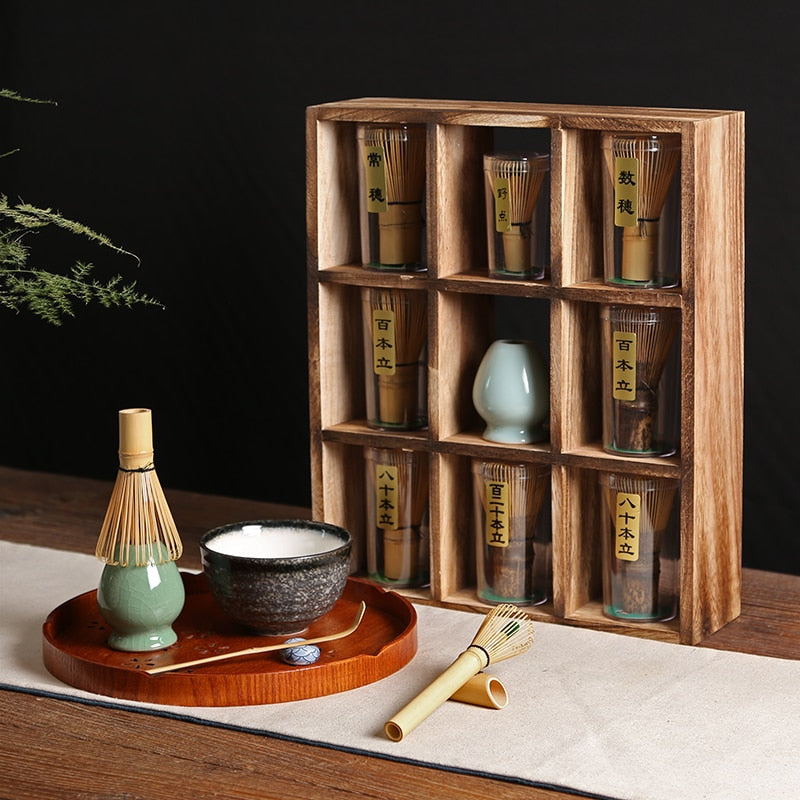 Matcha Making Gift Set With Bamboo Whisk - Various Bundles
