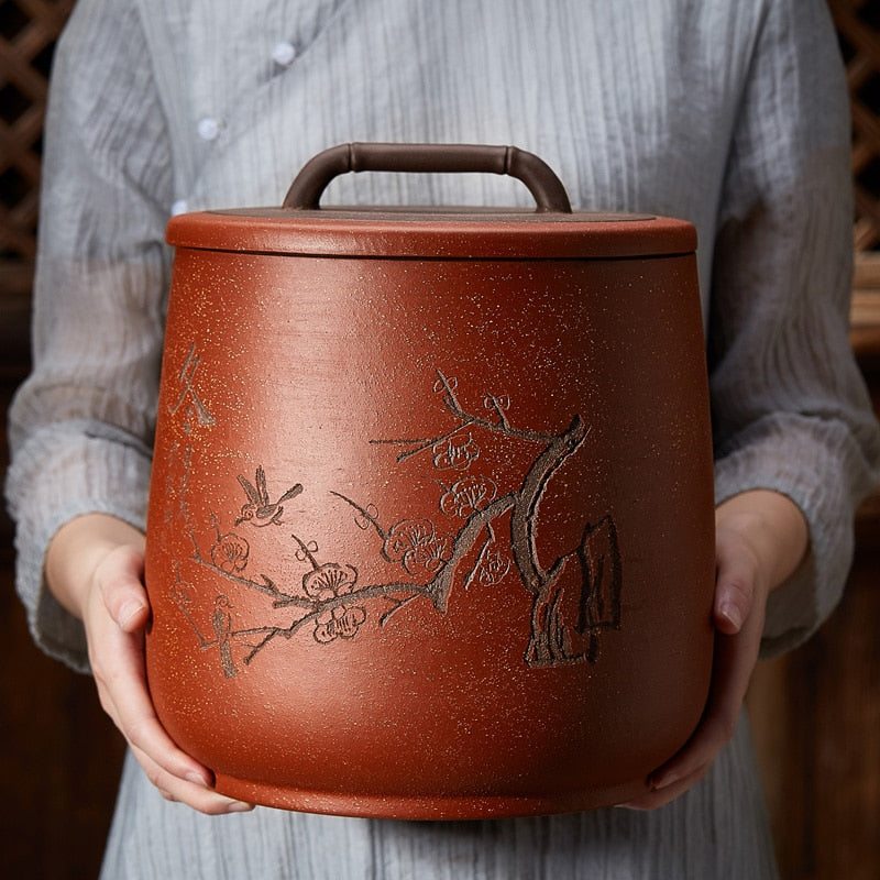 Storage of Tea Bags Box Tea Jar Container Vintage Tea Caddy Tin Tea Storage Large Ceramic Jar Caja Para Te Kitchen Bar BC50CG