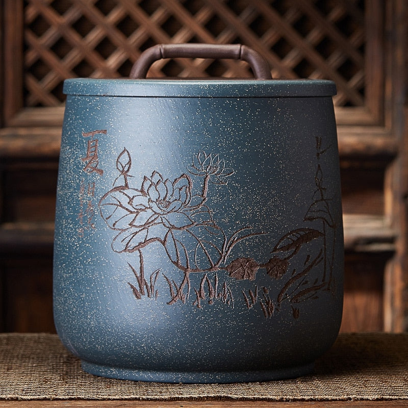 Storage of Tea Bags Box Tea Jar Container Vintage Tea Caddy Tin Tea Storage Large Ceramic Jar Caja Para Te Kitchen Bar BC50CG