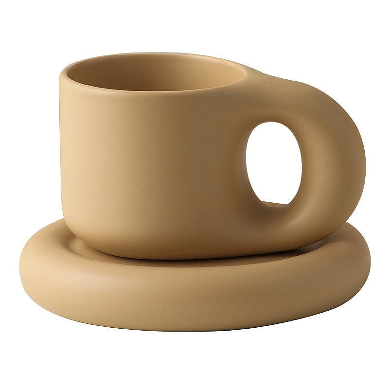 Cosy Nordic Bubble Style Coffee Cup Saucer Set 300 ml