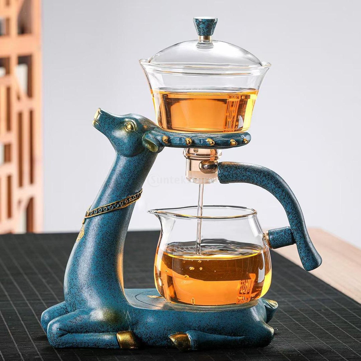 Kungfu Glass Tea Set Magnetic Water Diversion for Kitchen Loose Infusers Kettles Cooking Tea Maker Glasses Magnetic Teapot Set