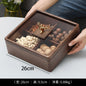 Creative Walnut Wood Snack Plate European Modern Gilded Deer Head Decorative Melon Seed Dim Sum Fruit Plate Coffee Table Desktop