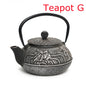 New 7 Chioces Cast Iron Teapot Set Japanese Tea Pot Tetsubin Kettle Enamel 900ml Kung Fu Infusers Metal With Strainer Net Filter