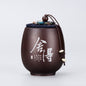 Japanese Traditional Handmade Ceramic Tea Storage Cup With Fabric Covered Lid 180 ml
