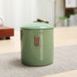 Crackle Effect Asian Porcelain Storage Canister