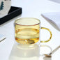 Tinted Glass Coffee Mug 250ml  - Various Colours