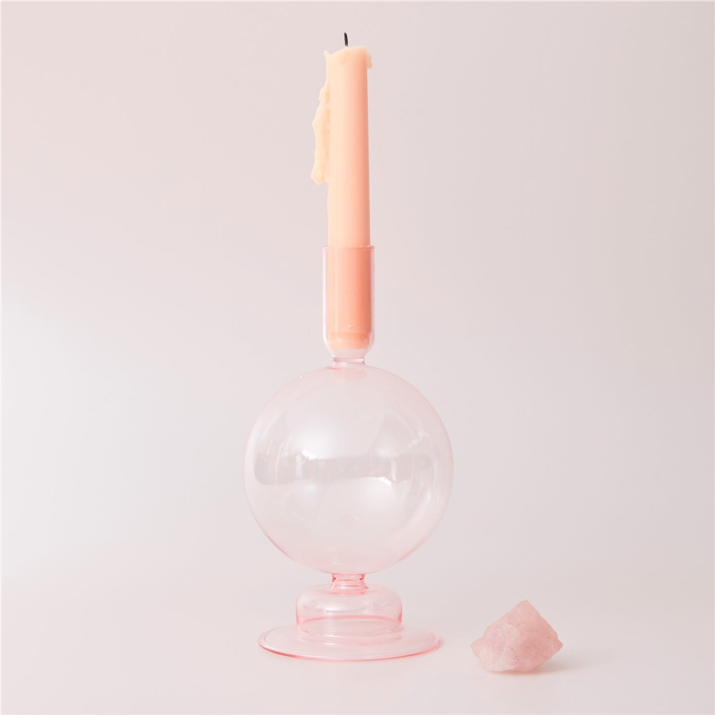 Floriddle Taper Candle Holders Glass Candlesticks for Home Wedding Room Decoration Party Glass Vase Table Bookshelf