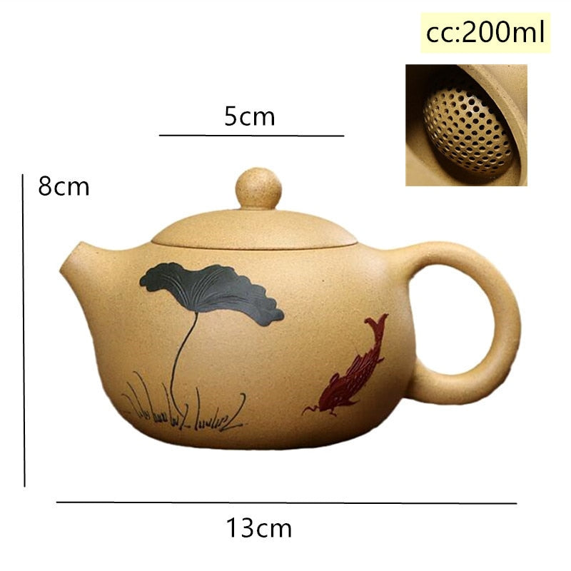 Yixing Classic Tea Pot Purple Clay Xi Shi Teapots Ore Beauty Kettle 188 Ball Hole Filter Handmade Tea Set Customized Gifts
