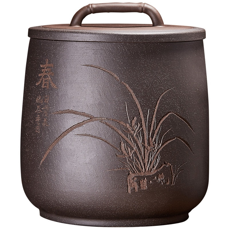 Storage of Tea Bags Box Tea Jar Container Vintage Tea Caddy Tin Tea Storage Large Ceramic Jar Caja Para Te Kitchen Bar BC50CG