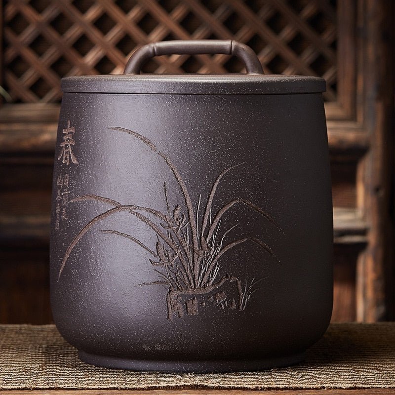 Storage of Tea Bags Box Tea Jar Container Vintage Tea Caddy Tin Tea Storage Large Ceramic Jar Caja Para Te Kitchen Bar BC50CG