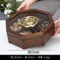 Creative Walnut Wood Snack Plate European Modern Gilded Deer Head Decorative Melon Seed Dim Sum Fruit Plate Coffee Table Desktop