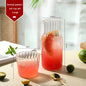 Glass Water Bottle With Glass Cup Set Cold kettle Set Household Tea Bottle Transparent Fruit Juice Milk Drinking Water Cup Set