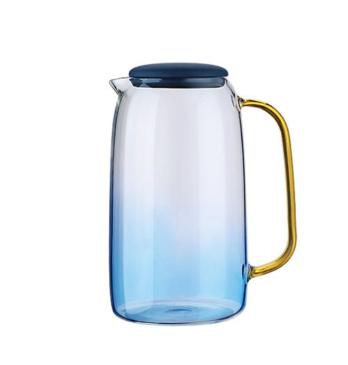 Glass Cold Water Bottle High Borosilicate Glass 1550ml Glass Pitcher Kettle Teapots For Tea Fruit Juice Lemon  water jug pitcher