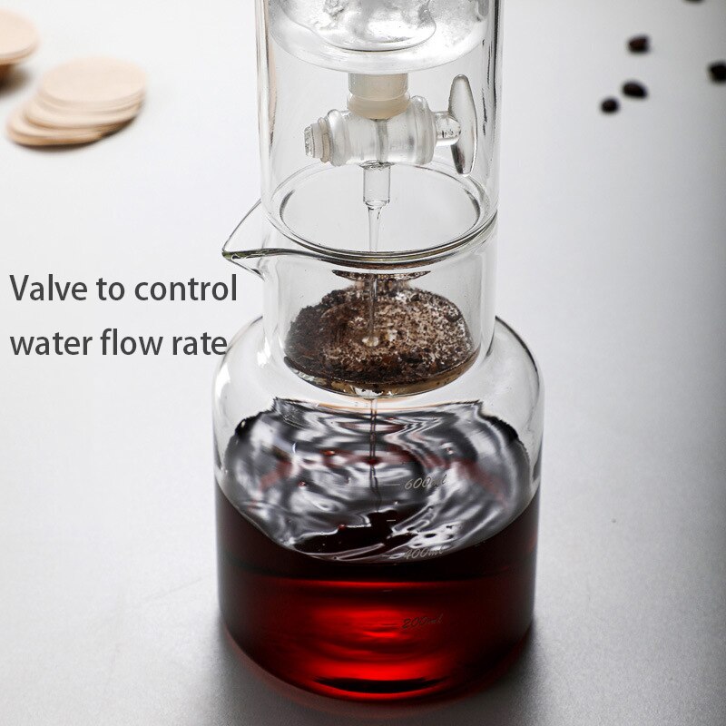 Swabue Cold Brew Coffee Pot Set Drip Filter Ecocoffee Iced Tools Barista Hand-made Glass Coffee Maker Household Pour over Kettle