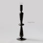 Creative Hydroponic Glass black candlestick glass vase candle stand Desktop Decor Home Decoration Art Nordic Home