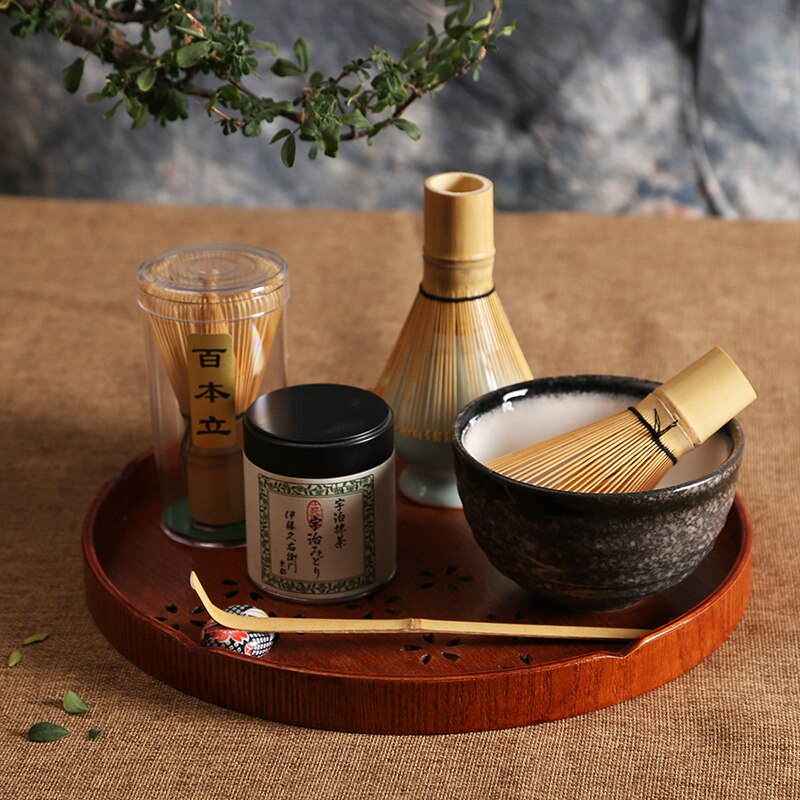 Matcha Making Gift Set With Bamboo Whisk - Various Bundles