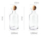 Mix and Match 1.2L Glass Jug With a Wooden SphericalLid and 250 ml Glass Set